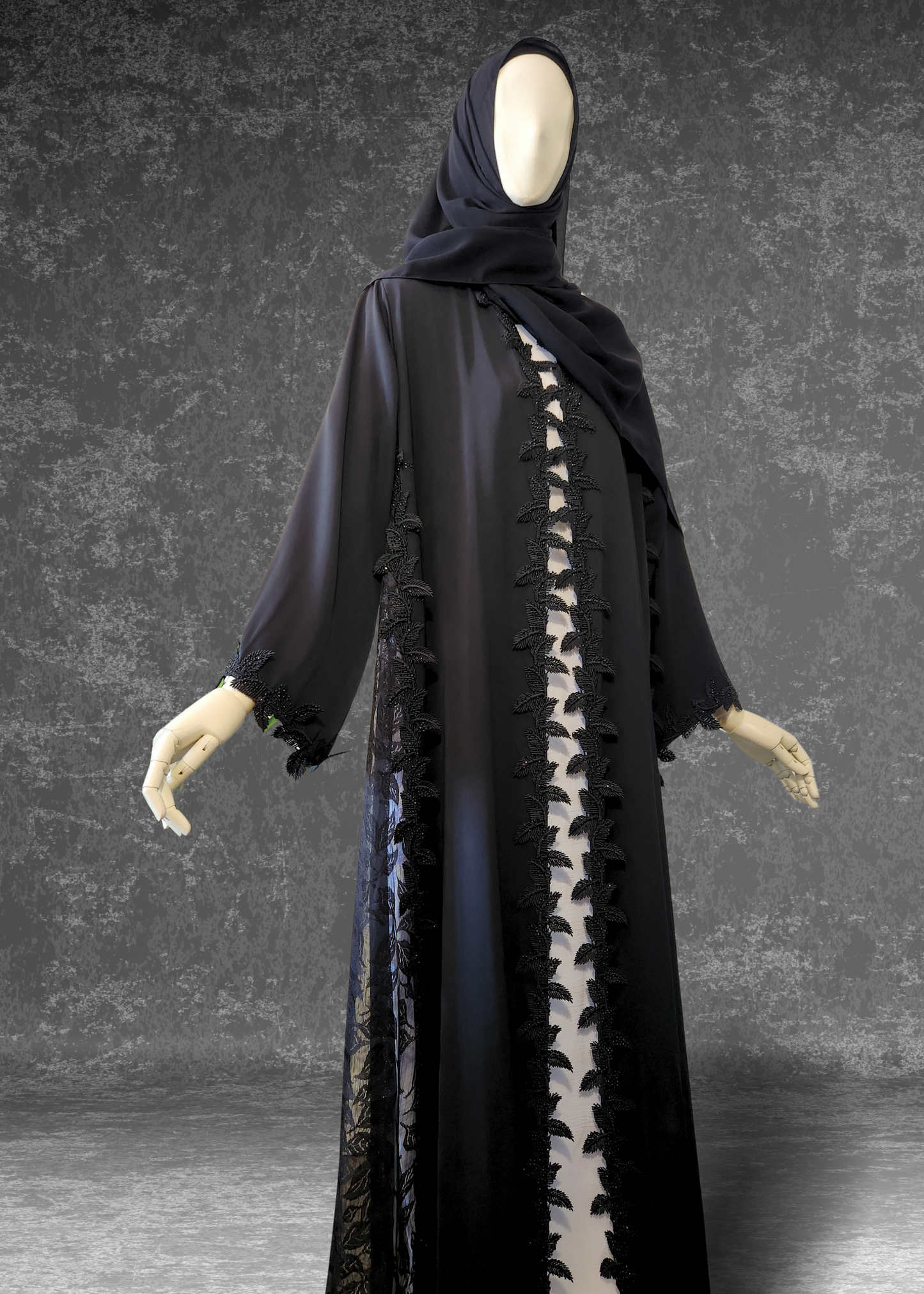 Moonlit Lace Abaya