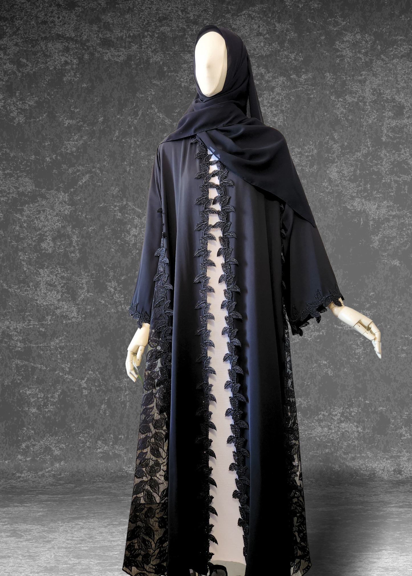 Moonlit Lace Abaya