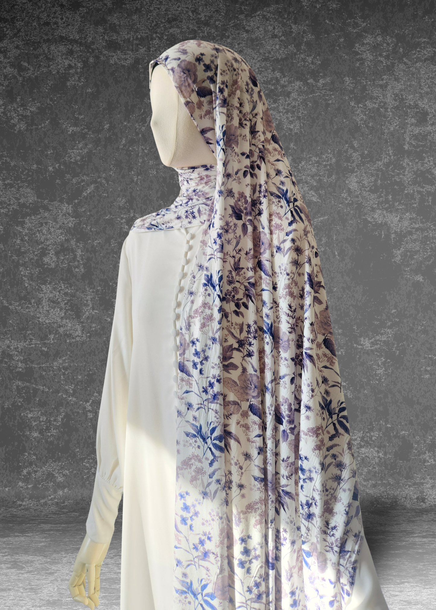 Lavender Fields – Purple Botanica Soft Printed Jersey Hijab