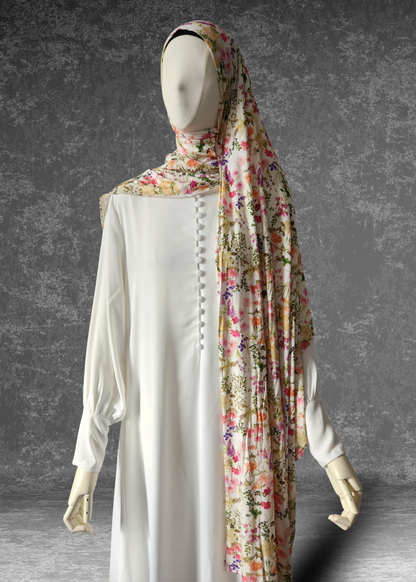 Soft printed jersey hijab USA" and "Colorful floral hijab Canada"