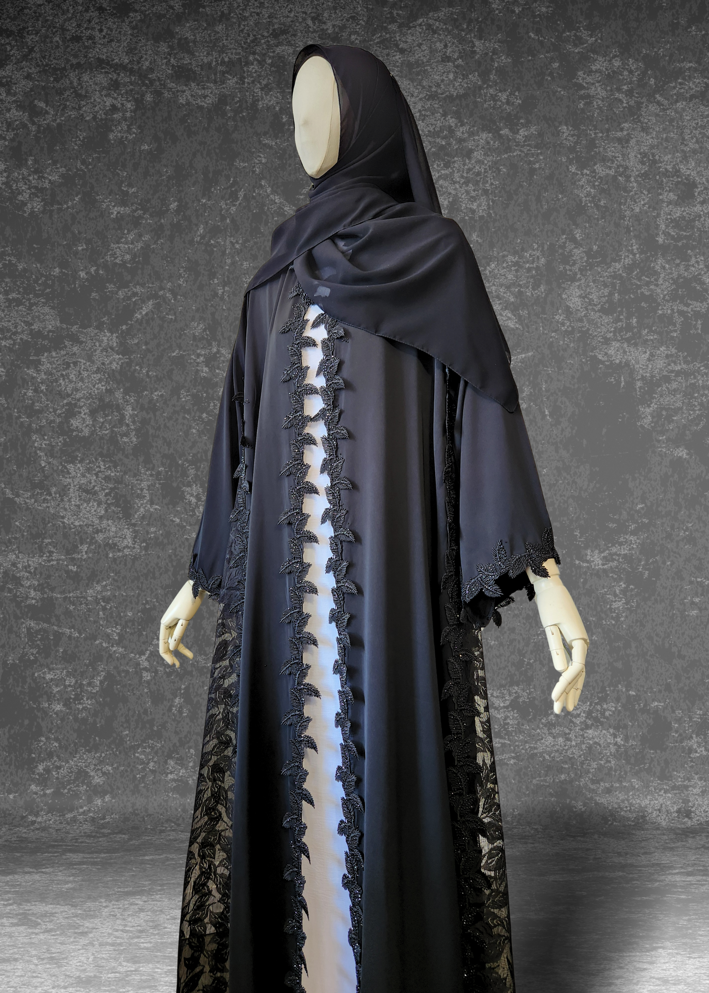 Moonlit Lace Abaya