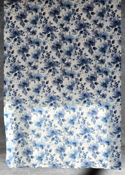 Azure Botanica Premium Soft Printed Jersey Hijab