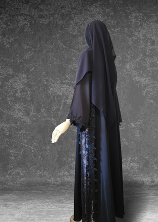 Moonlit Lace Abaya